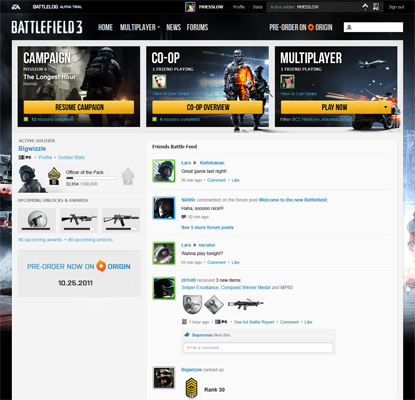 Battlelog Screenshot Battlog